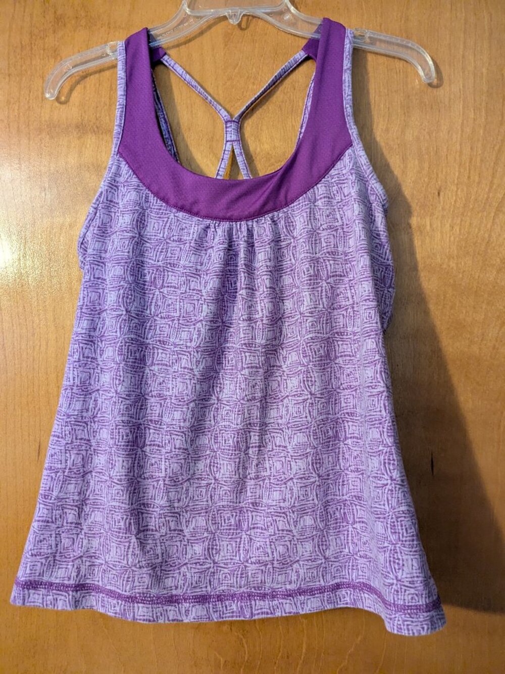 SM Purple Tank with Built-In Shelf Bra | Size Large